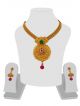 Golden color necklace  with Jhumka