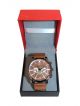 Analog Brown color Dial case Brown  Strap sports Watch for Men/Boys