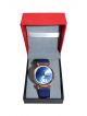 Wrist Watch for Men with Blue strap and Blue dial case