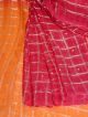 Red and Yellow color saree for women