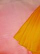 Pink, Yellow and white color saree for women