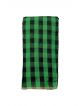 Green and black color cotton saree for girls/women