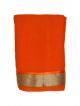 Orange color Saree with golden border for women/Girls
