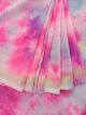 Pink with Multi color saree for women