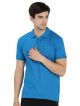 LOTTO Solid Men Polo Neck Blue T-Shirt