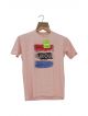 Qurious Peach color Round neck T-Shirt for men