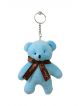  cute stuffed teddy key chain Blue