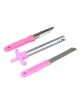  Gas Lighter , Peeler and knife (Pink)  Kitchen Knife Set Combo 3 in 1