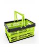 Trendy Shopping Storage Basket with Handles - Multipurpose Basket (Green)