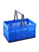 Trendy Shopping Storage Basket with Handles - Multipurpose Basket (Blue)