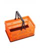 Trendy Shopping Storage Basket with Handles - Multipurpose Basket (Orange)