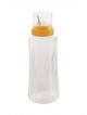  Plastic Oil and Vinegar Container Dispenser Pourer Bottle for Kitchen with measuring cup (500 ML)