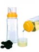  Plastic Oil and Vinegar Container Dispenser Pourer Bottle for Kitchen with measuring cup (900ML)