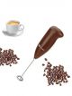 Electric Battery Operated Coffee Beater Stainless Steel Mini Classic Sleek Design (Brown)