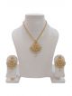 golden & Green color pendant necklace set 