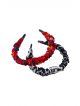 Hair  Bands For Women/Girls -(2 pc Red and black)