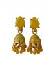 Yellow and golden color jhumki for girl/women