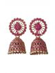 Pink and golden color jhumki for girl/women