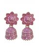 Pink and golden color Jhumka /Earrings for women/girls