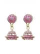 Pink and golden color Jhumka /Earrings for women/girls