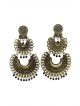 Black and golden color earrings for women/girls