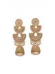Peach color jhumki style earring for women/girls