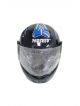  ISI Certified Flip-Up Helmet for Men and Women Motorbike Helmet (Blue and Black)