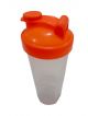 Gym shaker bottle (White & Orange)
