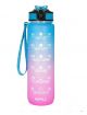 Motivational Time Marker Water Bottle, Light-weight, Leakproof BPA Free, Inspirational 1L Tritan Sports Drinking Jug with Flip Spout Fit in Car Cupholder  1L