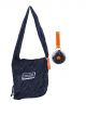 Reusable Grocery Bag Foldable Portable Supermarket Shopping Bag Roll Up (Black)