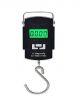 Electronic Portable Fishing Hook Type Digital LED Screen Luggage Weighing Scale, 50 kg (Black)