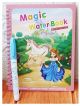 Magic Water Book with Pen for Kids Magic Quick Dry Book Water Coloring Book Doodle with Magic Pen Painting Board-pINK
