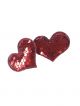 Heart Shape- Sequin Work Hair pin (2 pcs)