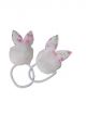 pom pom bunny hair Rubber band (pack of 2)