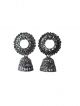silver and black color jhumki for girls/women