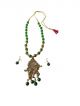 Traditional kisna Green and golden color necklace