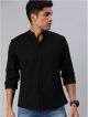 Roadster Men Regular Fit Solid Mandarin Collar Casual Shirt