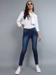 METRONAUT  Women Skinny Mid Rise Blue Jeans
