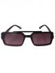 Stylish Rectangular black and wine color  Dual shade sunglasses