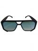 Stylish miirror blue sunglasses with black color frame