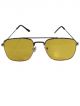 yellow and Silver color Square shape sunglasses   