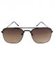 Dual shade Brown and black color Square shape sunglasses   