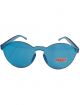 Rim less fancy blue colour sunglasses with UV protection
