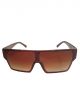 Big size rectangular, Brown frame, Brown shade sunglasses