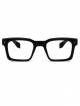 Square shape eye wears, Black frame with transparent glasses