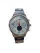 Stainless steel watch with White dial, for men