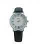 Black strap with white color dial case analog  wrist watch for men