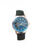 Black strap with white color dial case analog  wrist watch for men