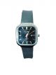 Analog Wrist Watch with Silicon Black Strap and Black color square dial case , for women