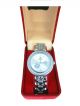 Quartz Silver color metallic watch with Silver color  dial, for women